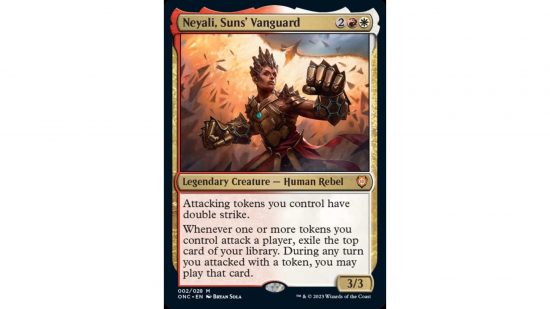 MTG Phyrexia All Will Be One release date - the card neyali, Sun's Vanguard