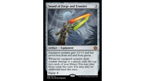 MTG Phyrexia All Will Be One sword of forge and famine card