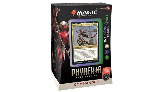 MTG Phyrexia Commander deck, Corrupting Influence, from Portuguese Amazon