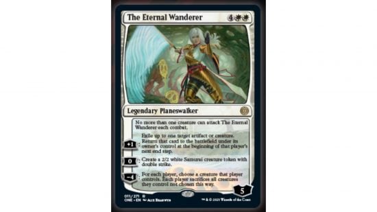MTG Phyrexia planeswalkers compleated - planeswalker card, The Eternal Wanderer