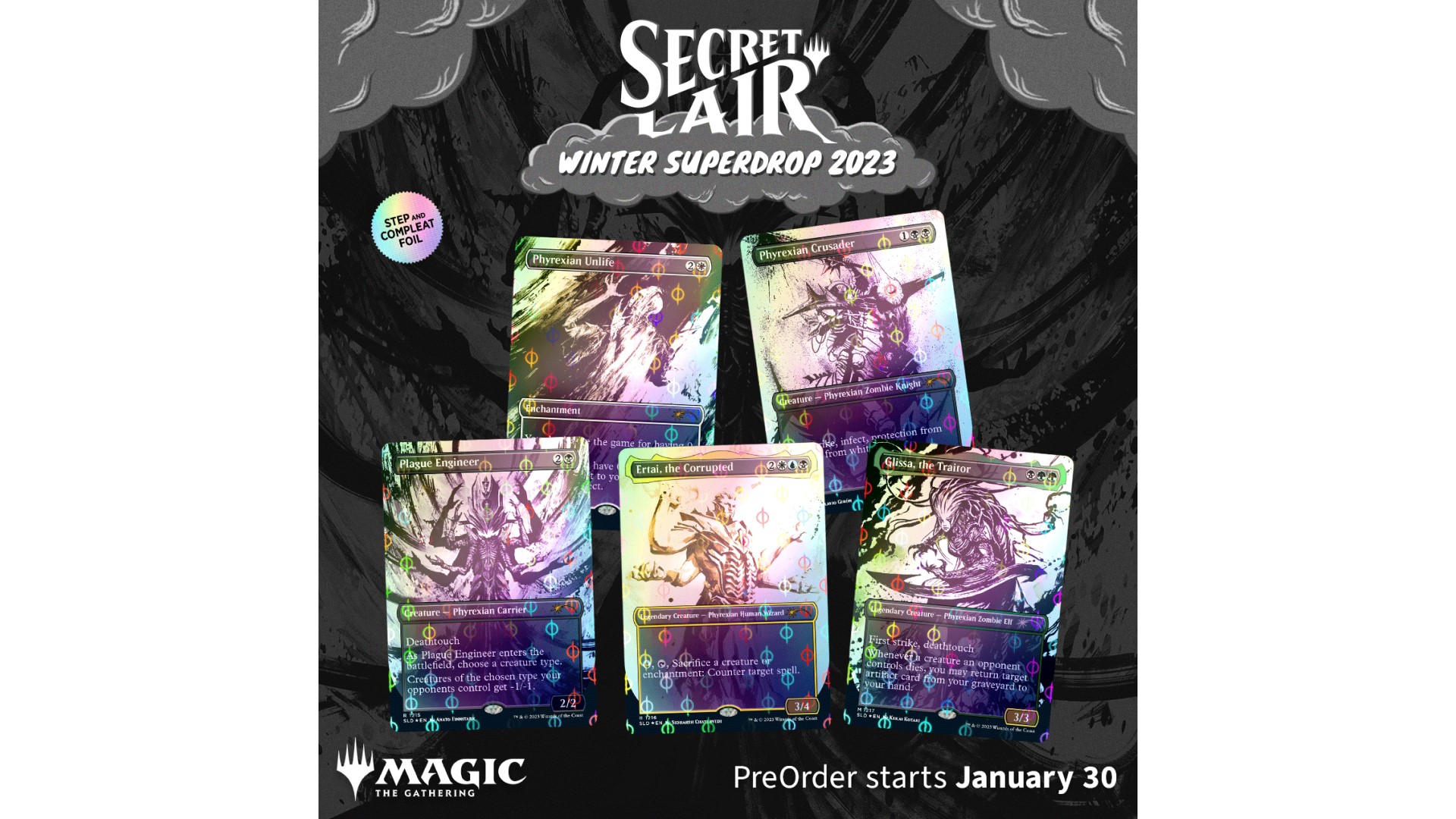MTG Secret Lair drop has snakes, 90s glitter, and anime fashion