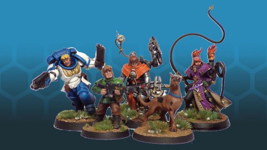 Warhammer 40k Scooby Doo gang - miniature conversions by Cornishmikey, the five membrers of the Scooby Doo gang converted to Warhammer 40k