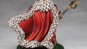 Warhammer Age of Sigmar Shovel Knight conversions - Juan Hidalgo's converted King Knight, painted vibrant gold and with a fur-trimmed red cape, made from Stormcast Eternals parts, from the rear