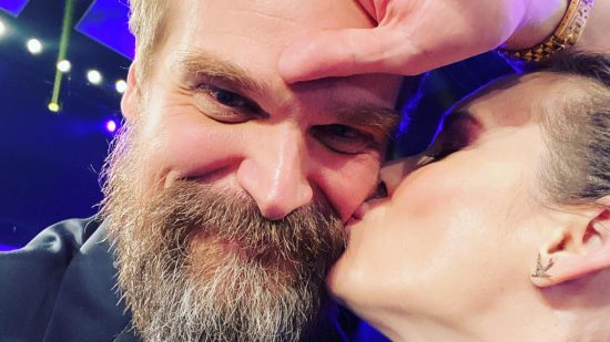 David Harbour is a Warhammer 40k fan - photograph, posted to David Harbour's Instagram, of Harbour at an award ceremony