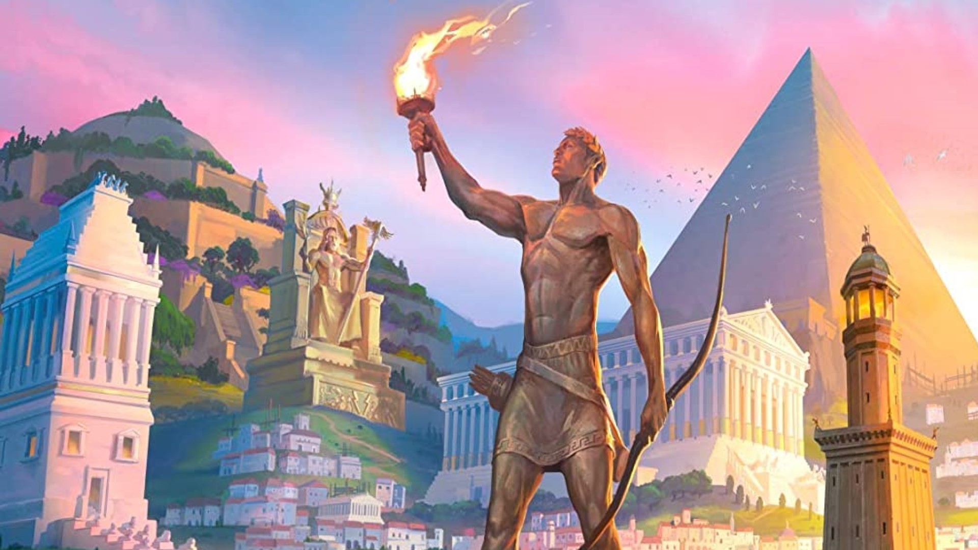 Box art for 7 Wonders, one of the best drafting games