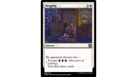 Magic: The Gathering custom card for strip mtg