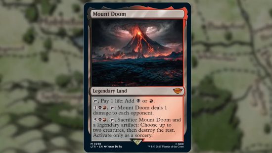 MTG lord of the rings release date - MTG card Mount Doom