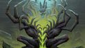 MTG Phyrexia All Will be One - Gulping Scraptrap art by Mike Franchina, a strange hybrid of furnace and hand emanating green light