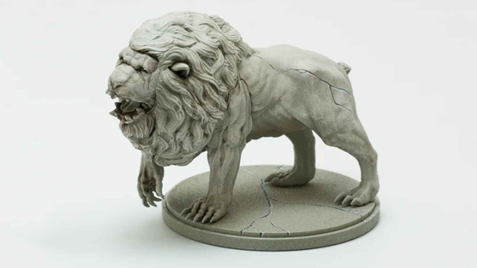 RPG board games - a gigantic miniature of a lion