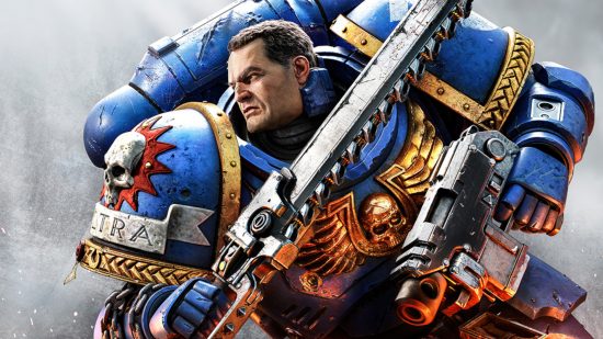 Total War Warhammer voice actor Richard Ridings played Daddy Pig - illustration of a Space Marine from the upcoming computer game Space Marine 2
