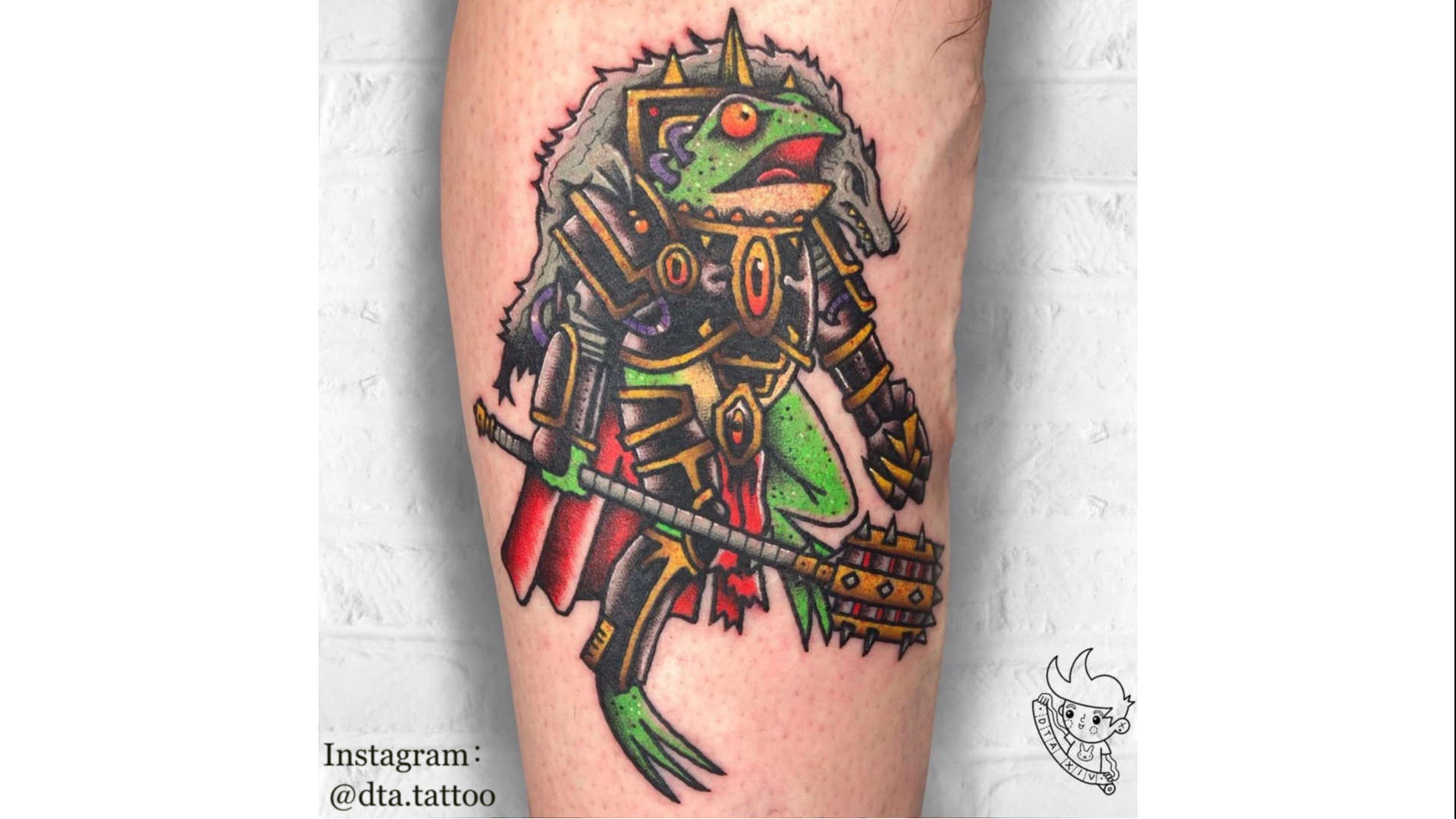 Aaron Koopa  Warhammer 40k Salamanders tattoo from today  Facebook
