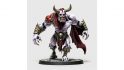 Warhammer fantasy army generated by AI - abomination bull, huge minotaur like beast with purple flesh and red armour