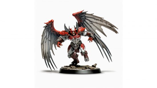 Warhammer fantasy army generated by AI - abyssal chanter, a batwinged daemon