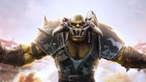 Blood Bowl 3 developer responds to open letter - art by Cyanide Studio of an Orc, arms wide, wearing American football gear