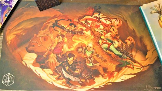 Critical Role Ultra Pro playmat featuring Vox Machina characters