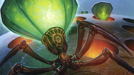 MTG card art for the insect artifact haywire mite