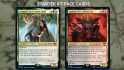 MTG Lord of the Rings Sauron and Aragorn and Arwen card