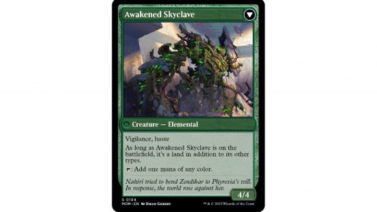 MTG battle card spoiler awakened skyclave card