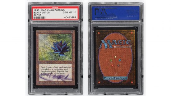MTG Black Lotus auction record - card photo from PWCC listing