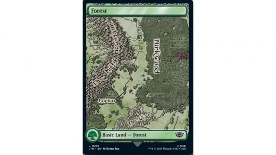 MTG Lord of the Rings - forest card