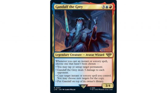 MTG Lord of the Rings - gandalf card