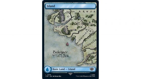 MTG Lord of the Rings - island card