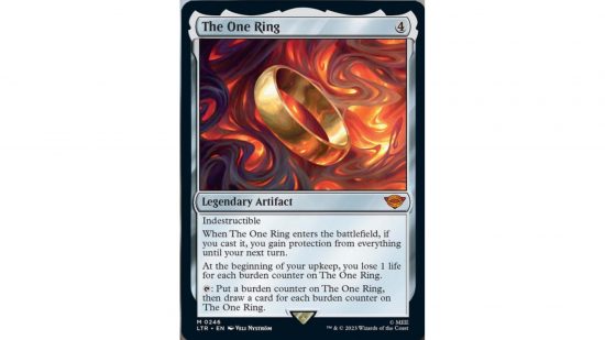 MTG Lord of the Rings - the one ring card