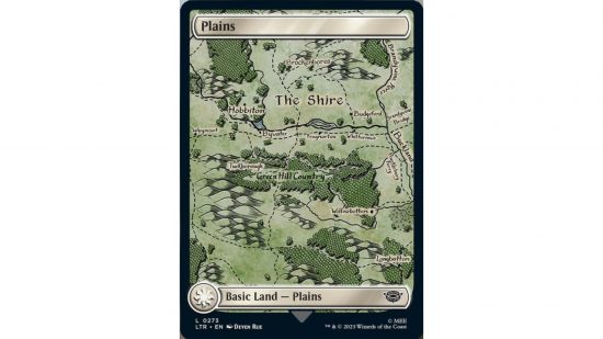 MTG Lord of the Rings - plains card
