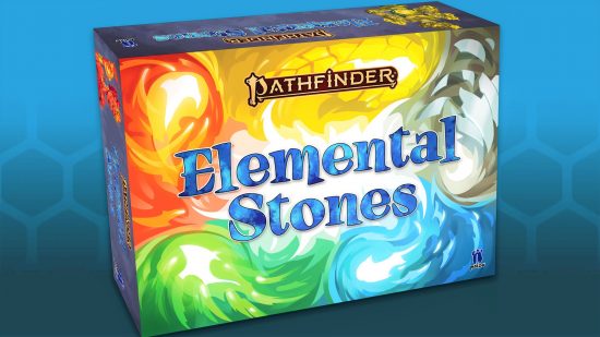 Pathfinder Elemental Stones board game box (image from Paizo)