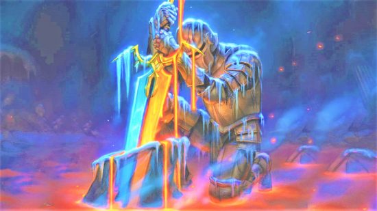 TCGPlayer CEO steps down - Wizards of the Coast MTG art of a knight kneeling with their sword in the ground