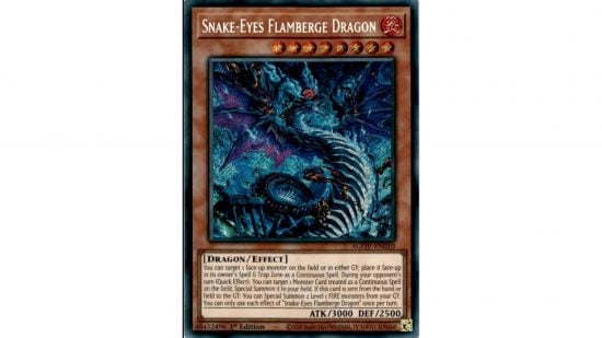 Yugioh Master Duel card Snake Eyes Flamberg Dragon