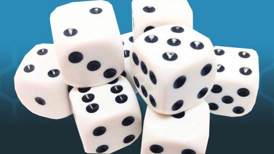 Dice for playing Sevens, Elevens, and Doubles, one of the best drinking games