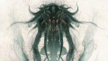 Call of Cthulhu book cover showing creepy tentacle monster