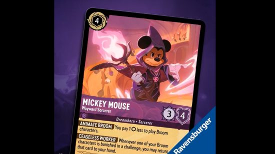 Disney Lorcana card Mickey Mouse Sorcerer