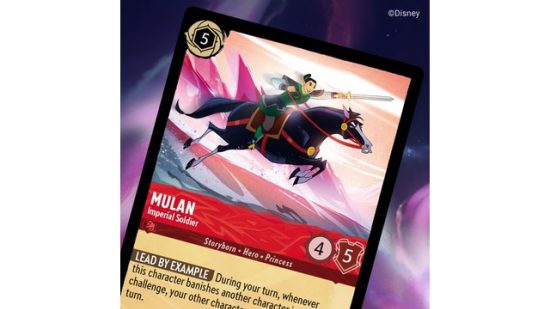 Disney Lorcana card Mulan