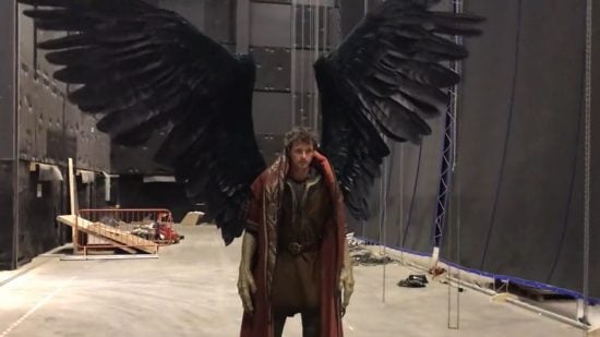 DnD bird man Jarnathan costume without the head on