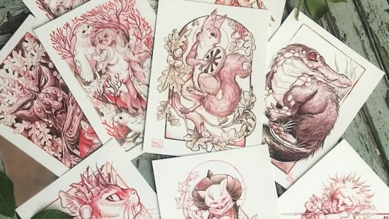 DnD - whimsical artwork showing creatures from UK folklore