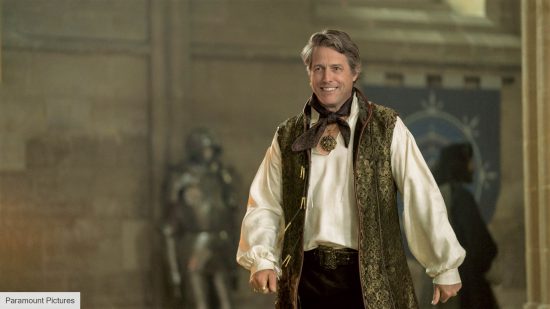 DnD movie Hugh Grant playing Forge Fitzwilliam in the DnD movie