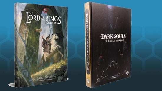 DnD setting search - two 5e supplements, Lord of the Rings RPG 5e and the Dark Souls Roleplaying Game