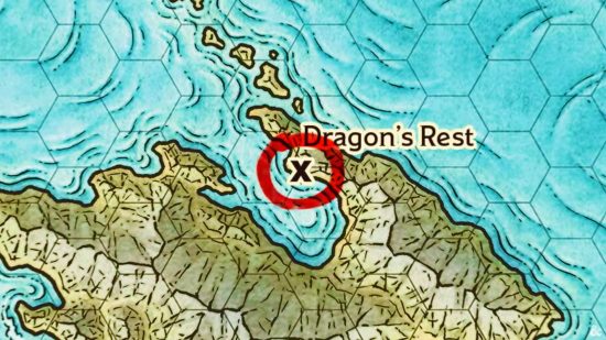 DnD setting search - a map of Dragon's Rest from Wizards of the Coast