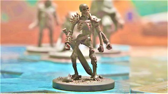 Gloomhaven backerkit date announced - a Gloomhaven RPG skeleton miniature