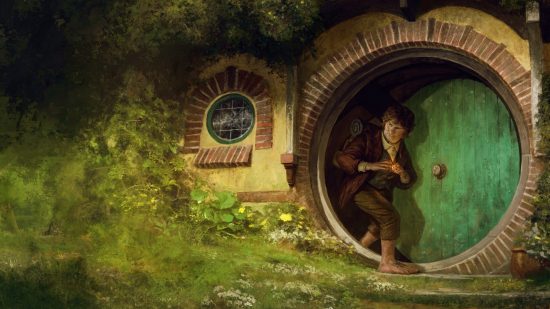 Lord of the Rings 5e designer interview - Free League art of Bilbo Baggins from The Lord of the Rings Roleplaying