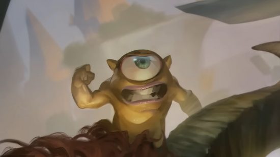 MTG March of the Machine - a tiny homunculus looking angry