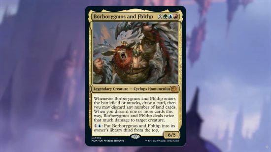 MTG March of the Machine: Borborygmos and Fblthp MTG card