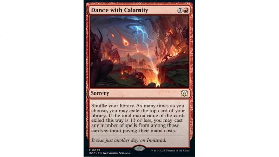 MTG march of the machine commander card Dance with Calamity