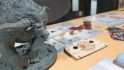Monster Hunter World Iceborne board game preview - Rajang, a horned frost-ape