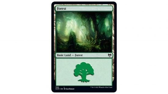 MTG card types: A Forest card