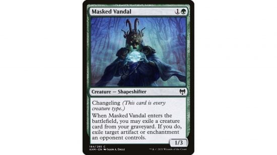 MTG Changelings - the MTG card Masked Vandal