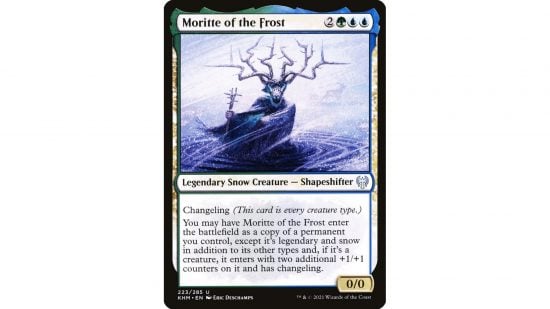 MTG Changelings - the MTG card Moritte of the Frost
