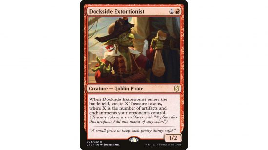 MTG goblins - the MTG card Dockside Extortionist